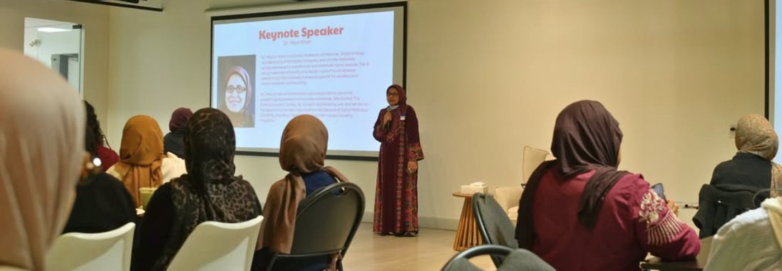 Dr. Aliya A. Khan delivering the keynote address.